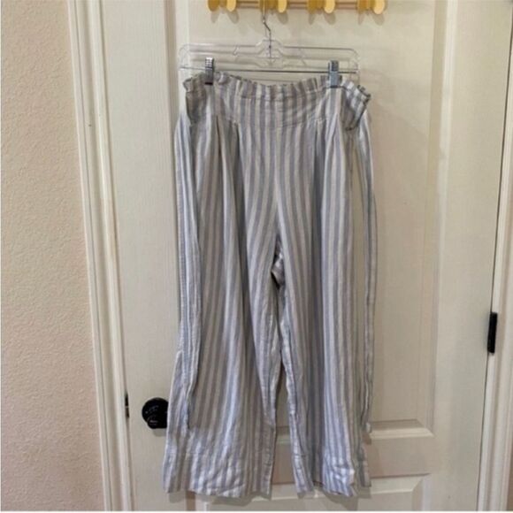 Madewell wide leg linen blend high waisted pants - Picture 2 of 8